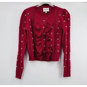 Industry sweater size M  Burgundy Red ￼ Embedded  Mint Conditions‎